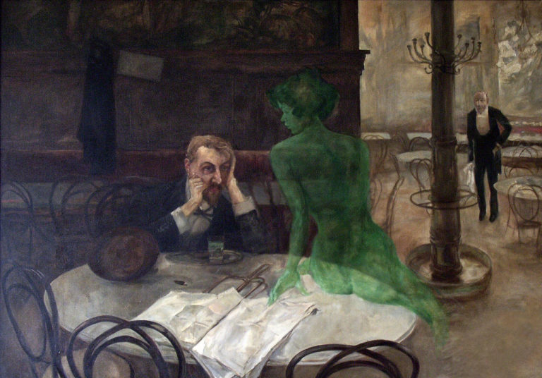 The_Absinthe_Drinker by_Viktor_Oliva
