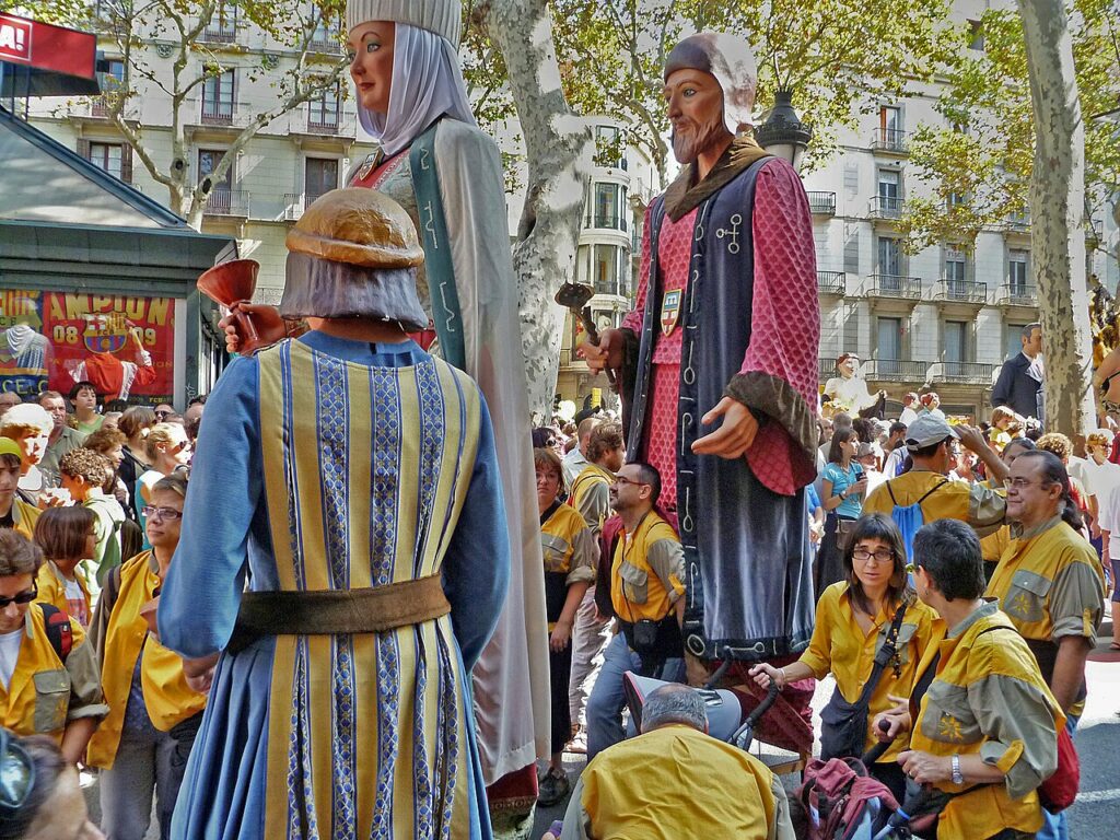 géant fete populaire catalane